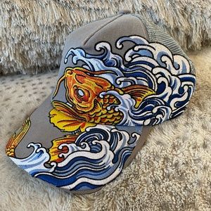 ✨R. Revolution Emroidered Koi Snapback Hat